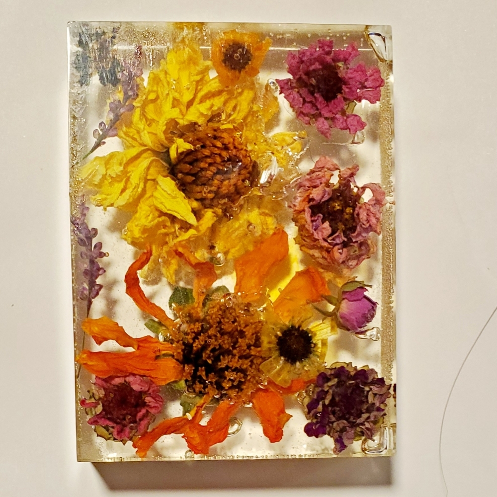 Real Flower Paperweight home decor